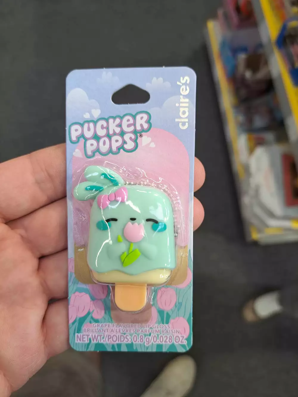 CLAIRE'S - Pucker pops - Brillant à lèvres parfum raisin