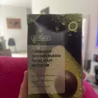 HUNMUI - Compound avocado bubble facial mask