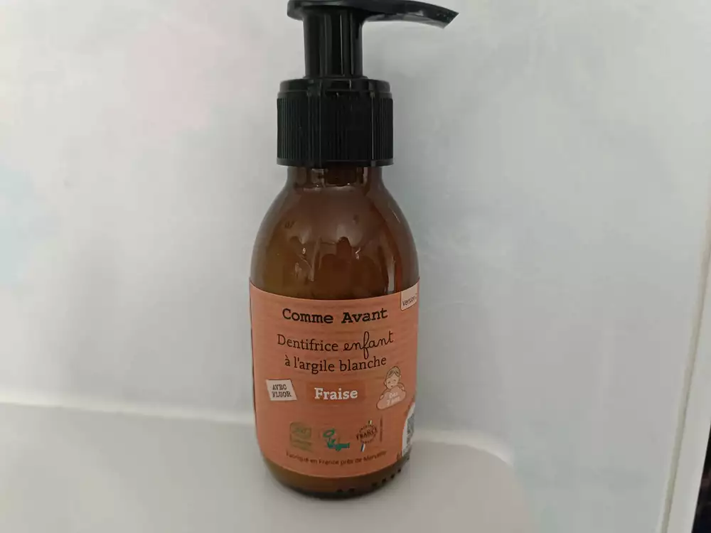 COMME AVANT - Fraise - Dentifrice enfant à l'argile blanche