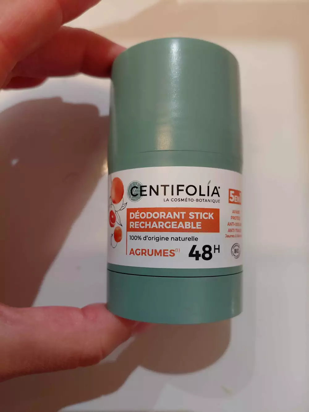 CENTIFOLIA - Déodorant stick rechargeable agrumes 48h