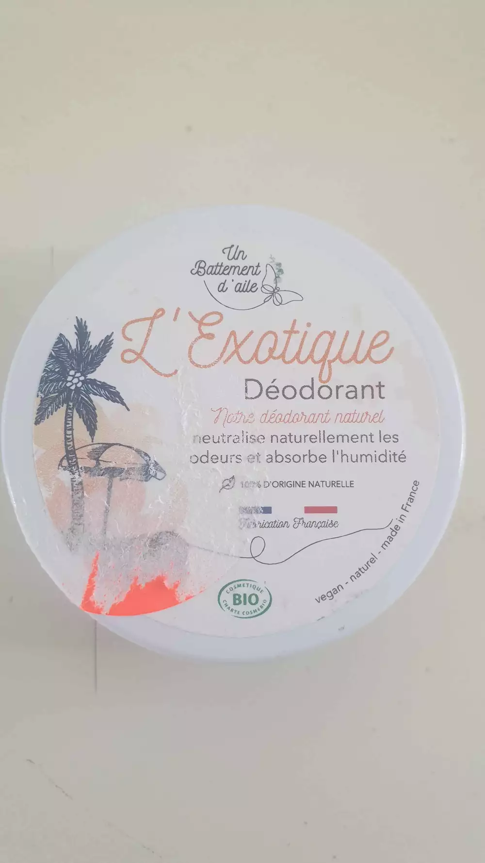 UN BATTEMENT D'AILE - L'exotique - Déodorant bio