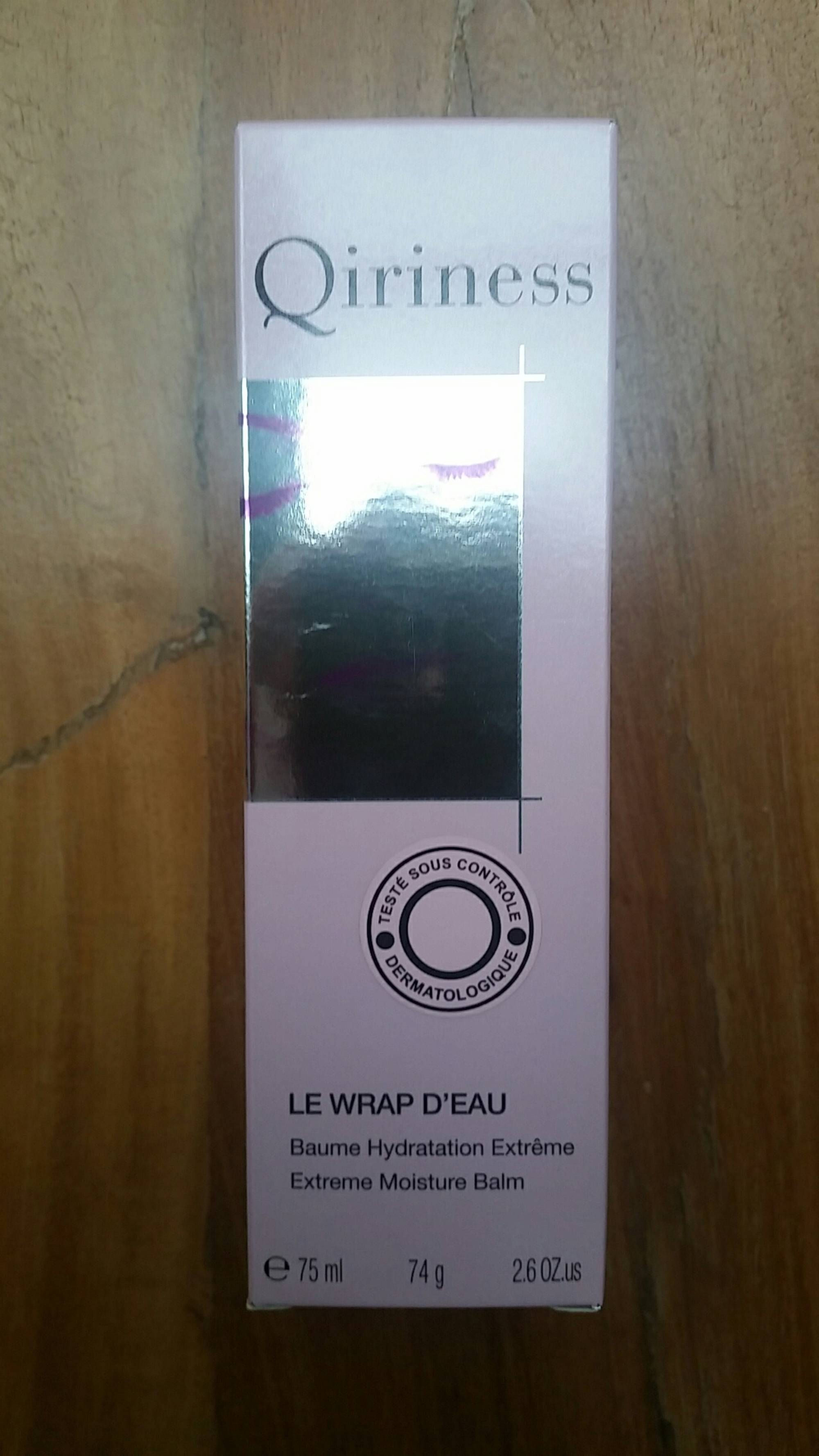 QIRINESS - Le Wrap d'Eau baume hydratation extrême