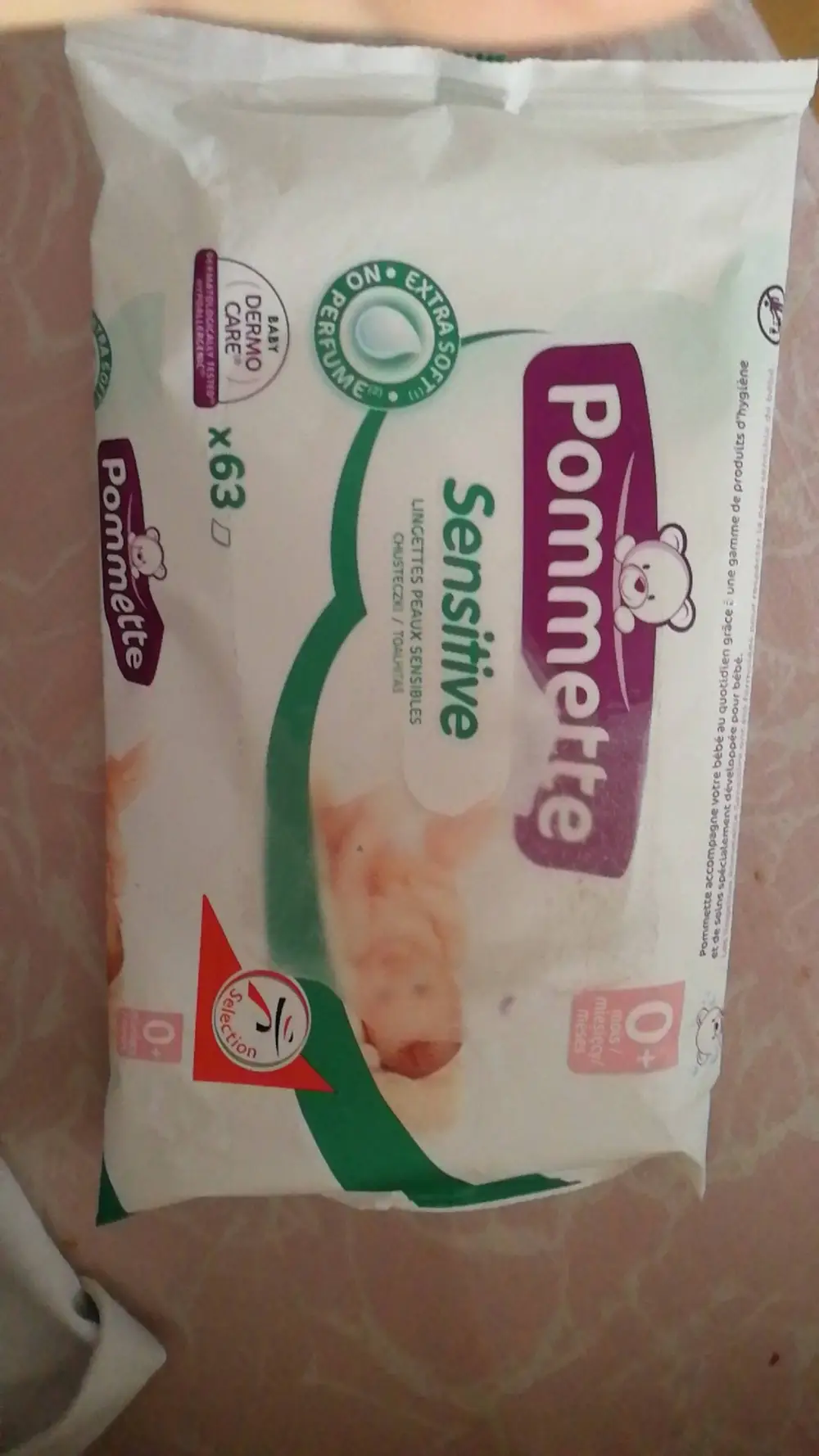 POMMETTE - Sensitive - Lingettes peaux sensibles