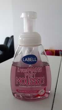 LABELL - Mousse lavante mains - Parfum fruits rouges