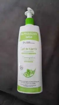 ALPHANOVA BÉBÉ - Lait de toilette à l'huile d'olive bio vierge - Peaux normales & sèches