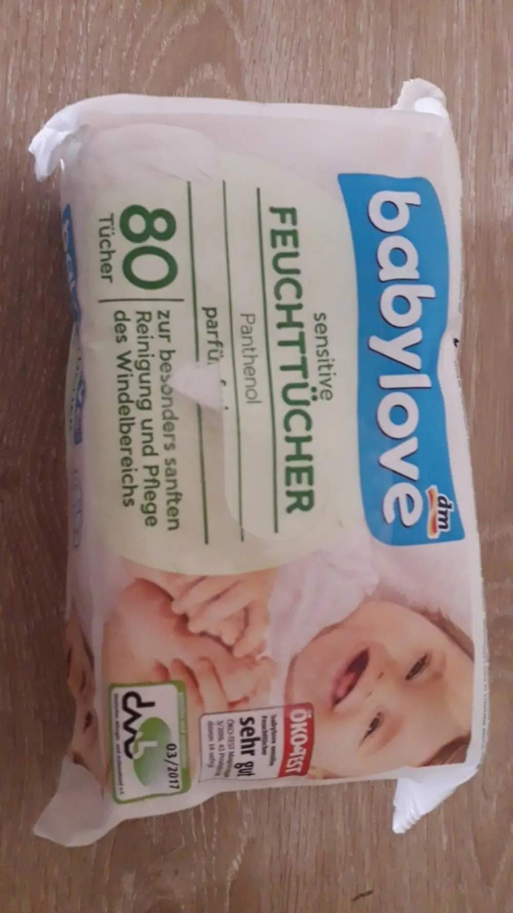 DM - Babylove - Feuchttucher - Panthenol parfumfrei