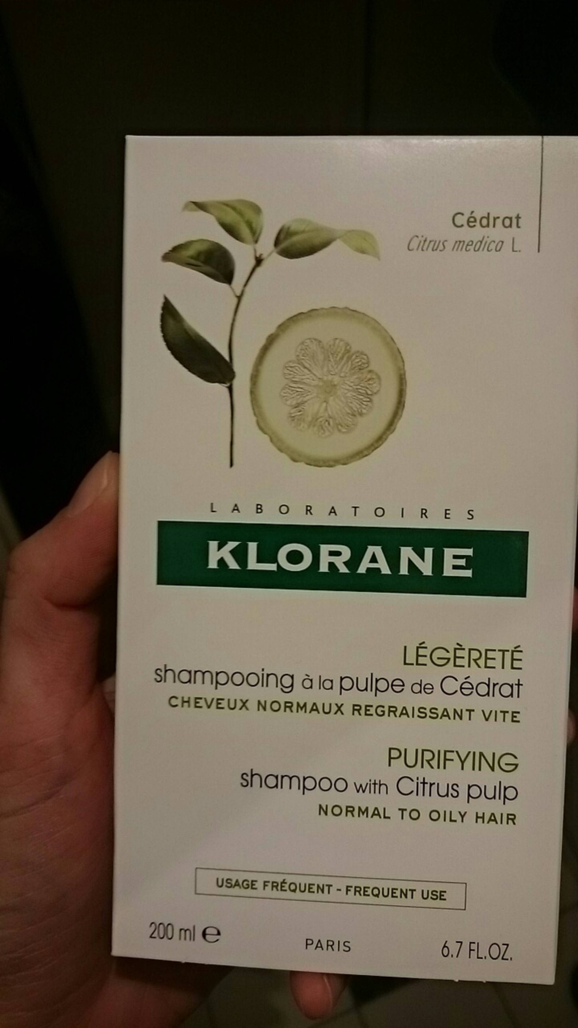 KLORANE - Shampooing à la pulpe de Cédrat