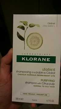 KLORANE - Shampooing à la pulpe de Cédrat