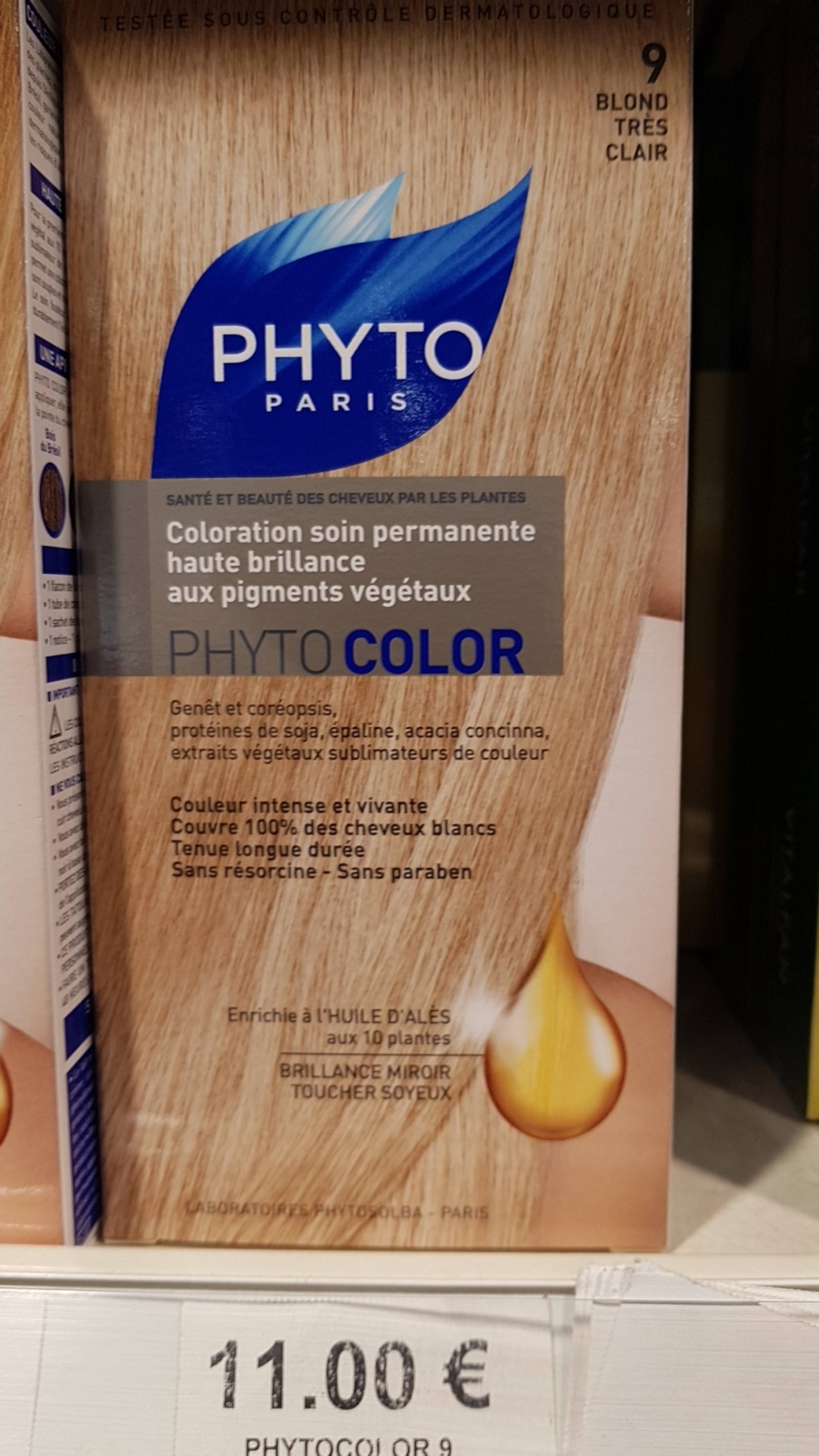PHYTO - Phyto color - Coloration soin permanente blond très clair 9