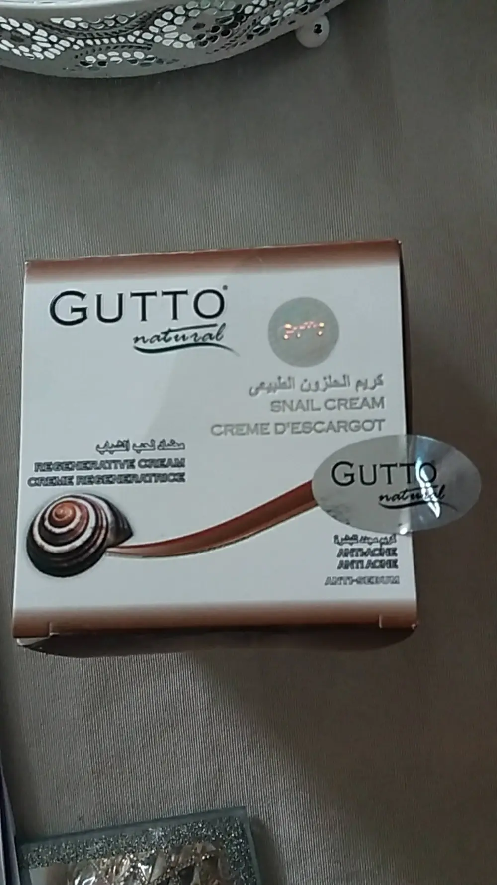 GUTTO NATURAL - Crème d'escargot régénératrice