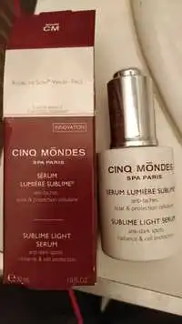 CINQ MONDES - Sérum lumière sublime - Anti-tâches