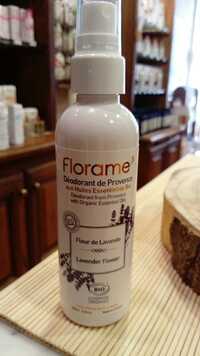 FLORAME - Déodorant de provence aux huiles essentielles bio