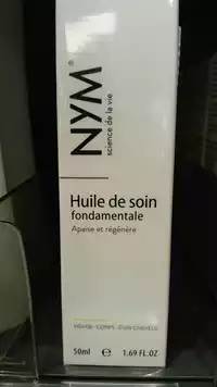 NYM SCIENCE DE LA VIE - Huile de soin fondamentale