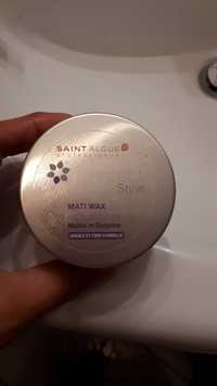 SAINT ALGUE - Respect style - Mati wax argile et cire d'abeille
