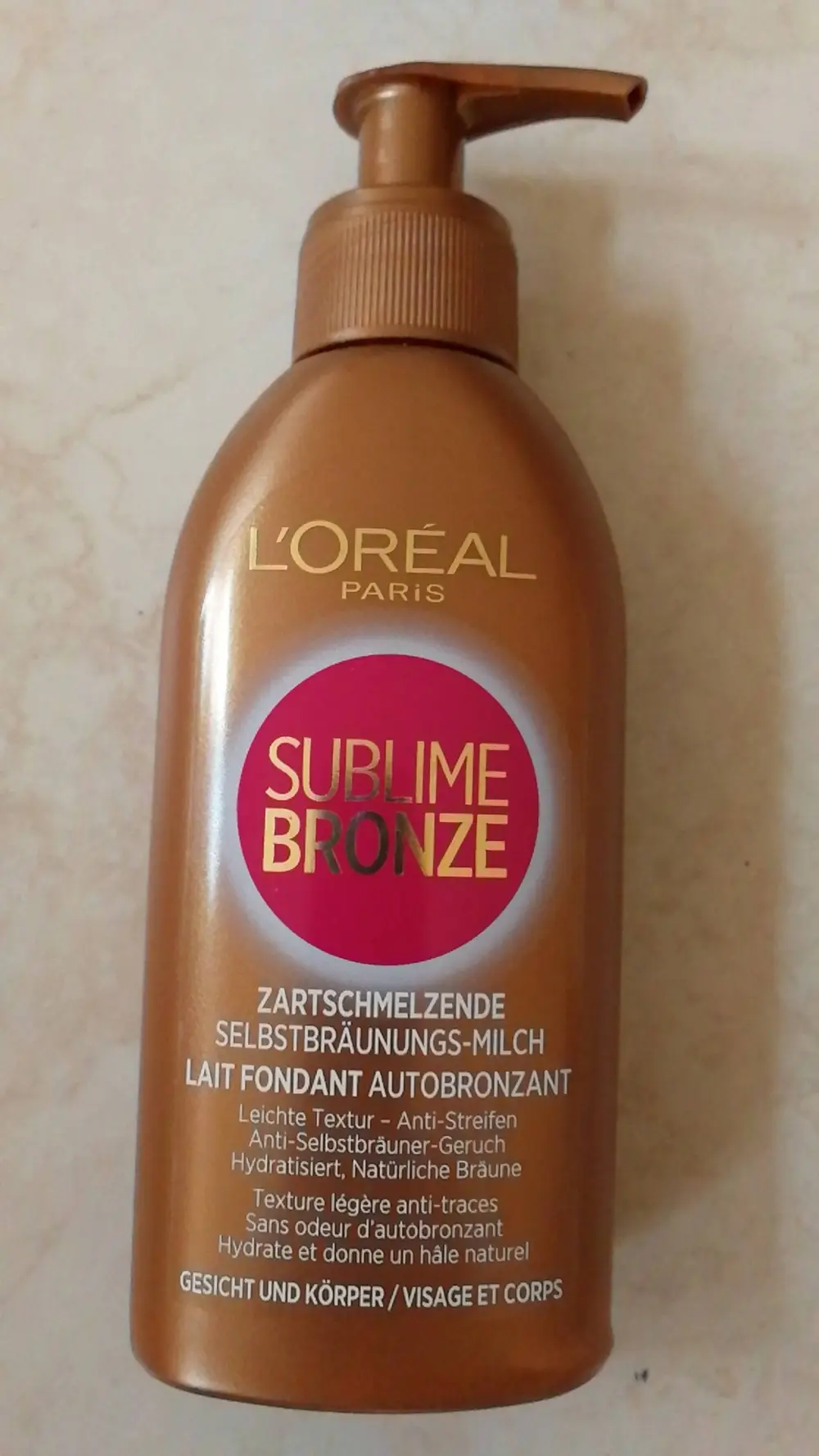 L'ORÉAL - Sublime bronze - Lait fondant autobronzant 