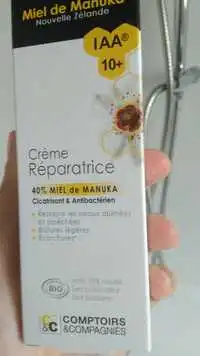 COMPTOIRS & COMPAGNIES - Crème réparatrice  40% miel de manuka IAA10+