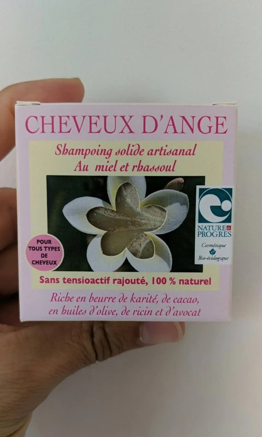 NATURE & PROGRÈS - Cheveux d'ange - Shampooing solide artisanal