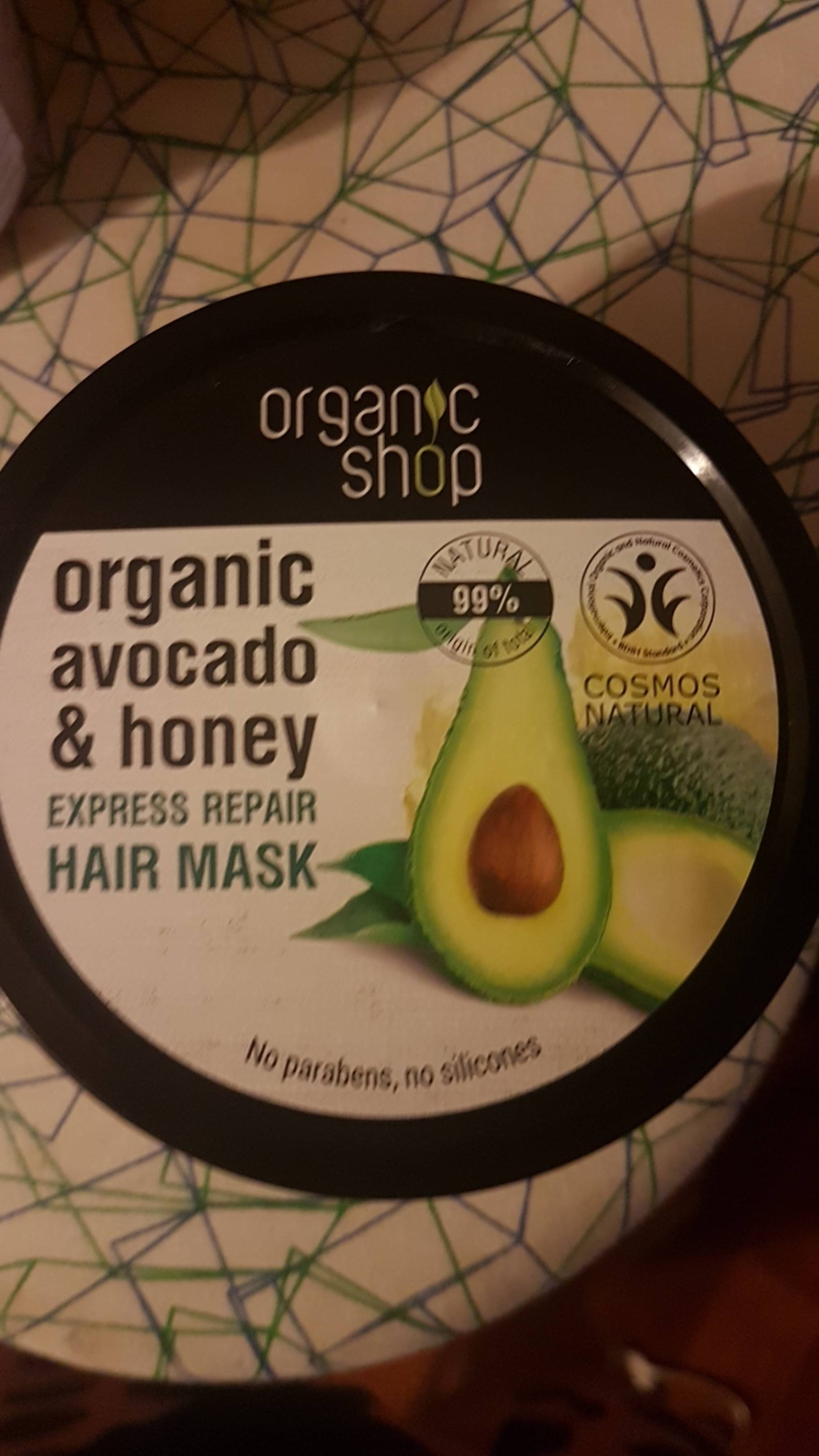 ORGANIC SHOP - Organic avocado & honey - Hair mask