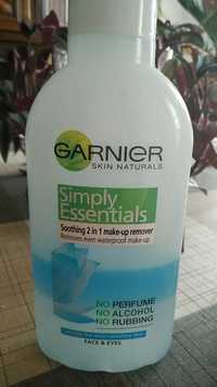 GARNIER - Simply essentials - Soothing 2 in 1 make-up remover