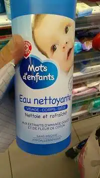 MARQUE REPÈRE - Mots d'enfants - Eau nettoyante