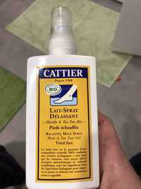 CATTIER - Lait-spray délassant  pieds échauffés