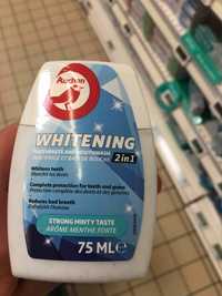 AUCHAN - Whitening 2 in 1 - Toothpaste and mouthwash