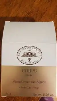 LES THERMES MARINS DE SAINT MALO - Corps - Savon crème aux Algues