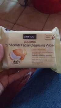 SENCE - Coconut - Lingettes nettoyantes pour le visage