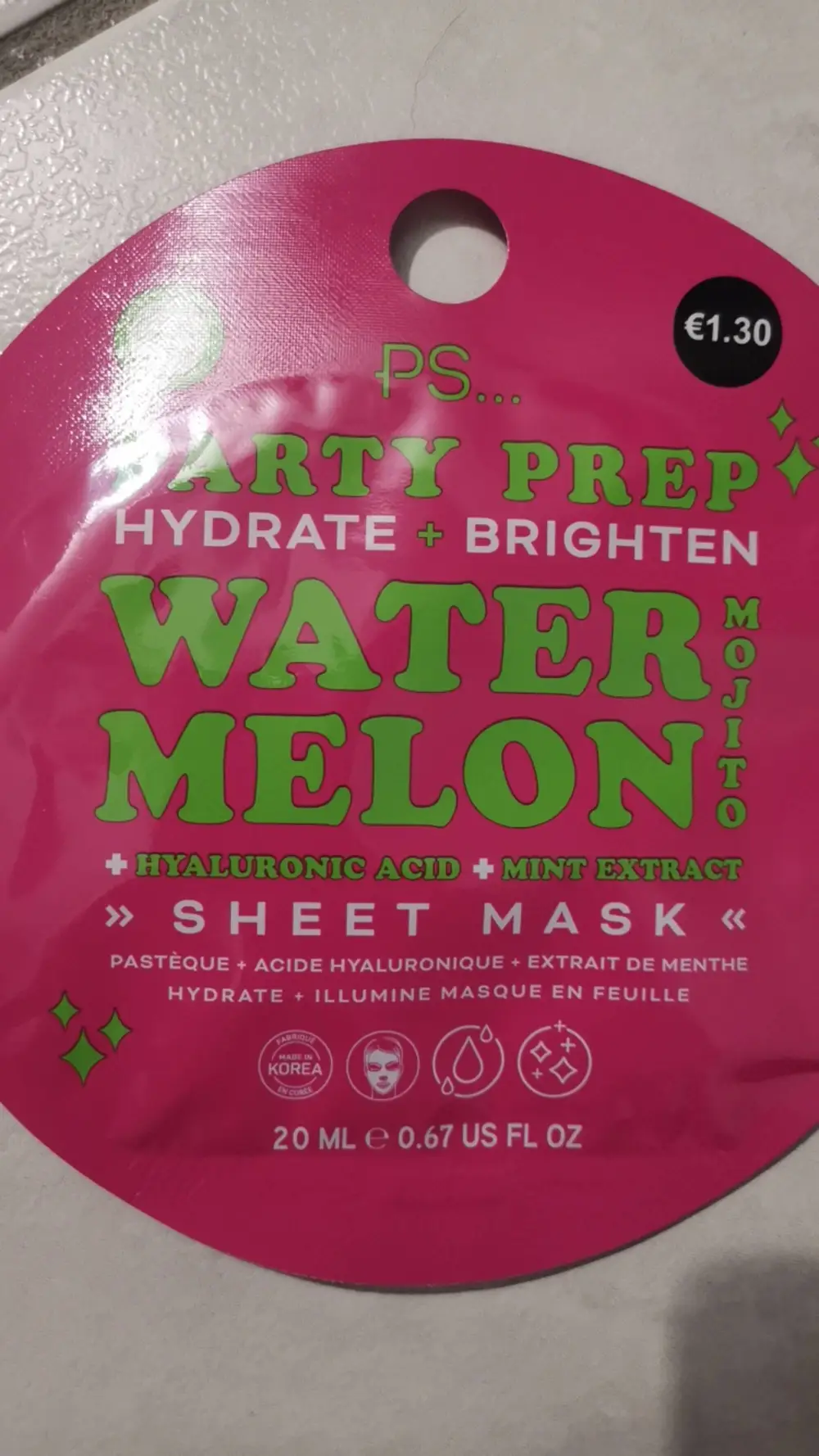 PRIMARK - Water melon sheet mask