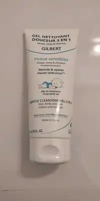 GILBERT - Peaux sensibles - Gel nettoyant douceur 3 en 1