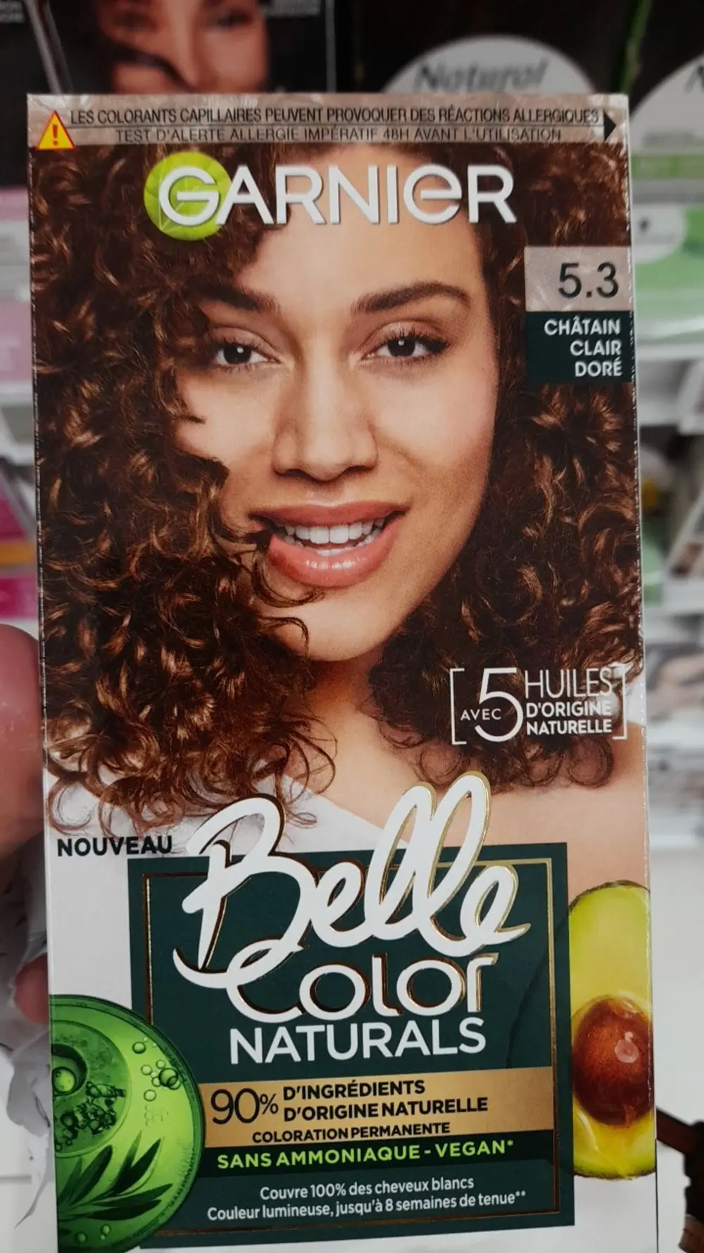 GARNIER - Belle color naturals - Coloration permanente 5.3 châtain clair doré