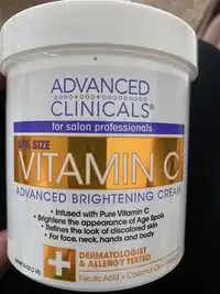 ADVANCES CLINICALS - Vitamin C - Advanced brightening cream