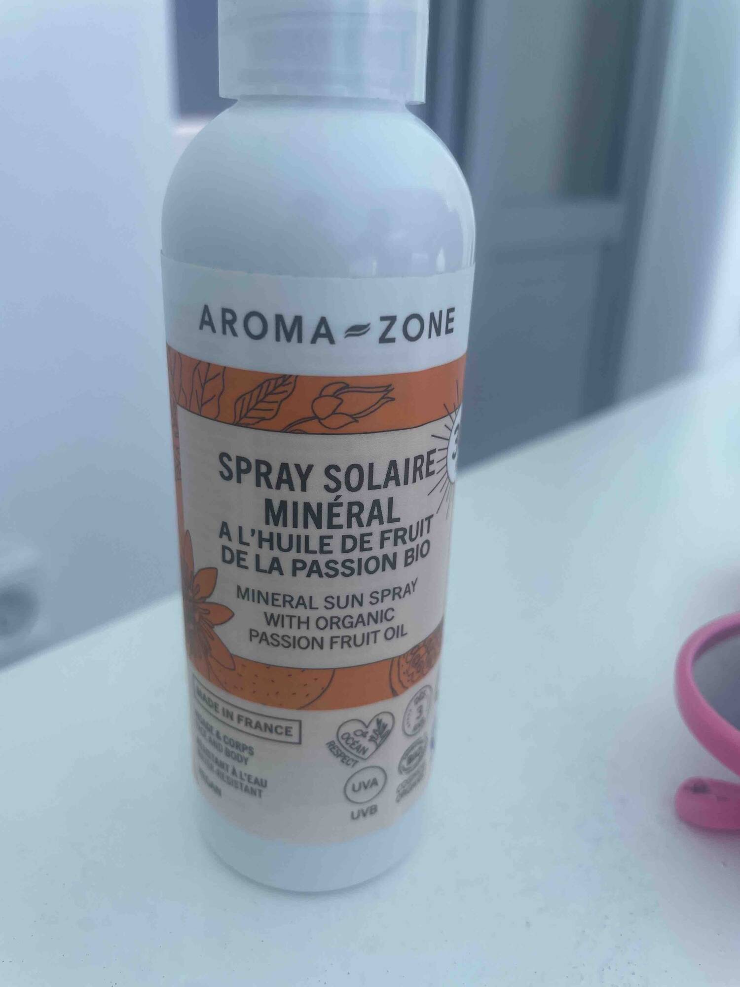 AROMA-ZONE - Spray solaire minéral à l'huile de fruit de la passion bio