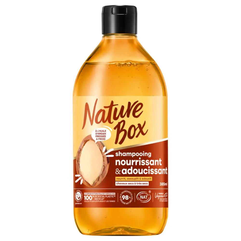 NATURE BOX - NATBOX SHAMPOING ARGAN COSNAT 385ML