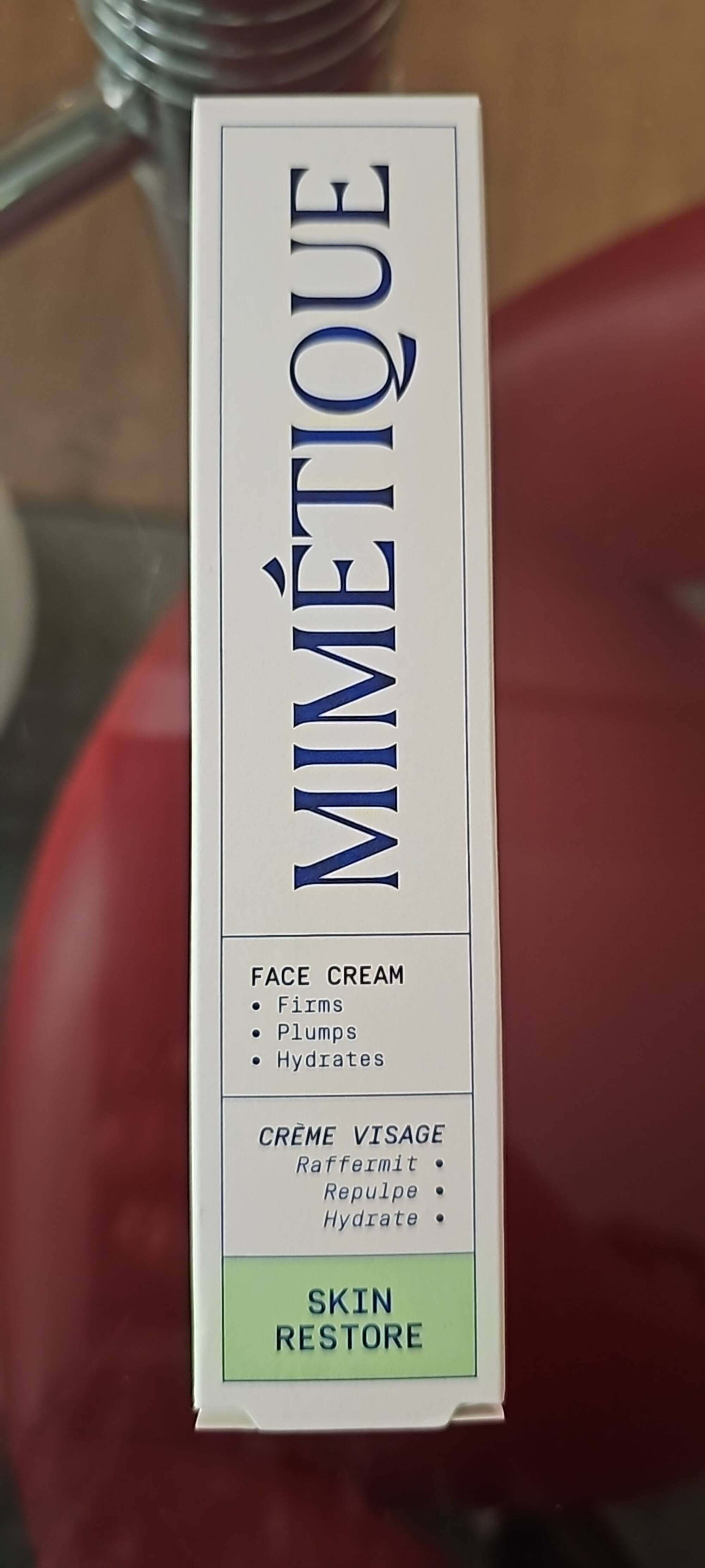 MIMÉTIQUE - Skin restore - Crème visage 