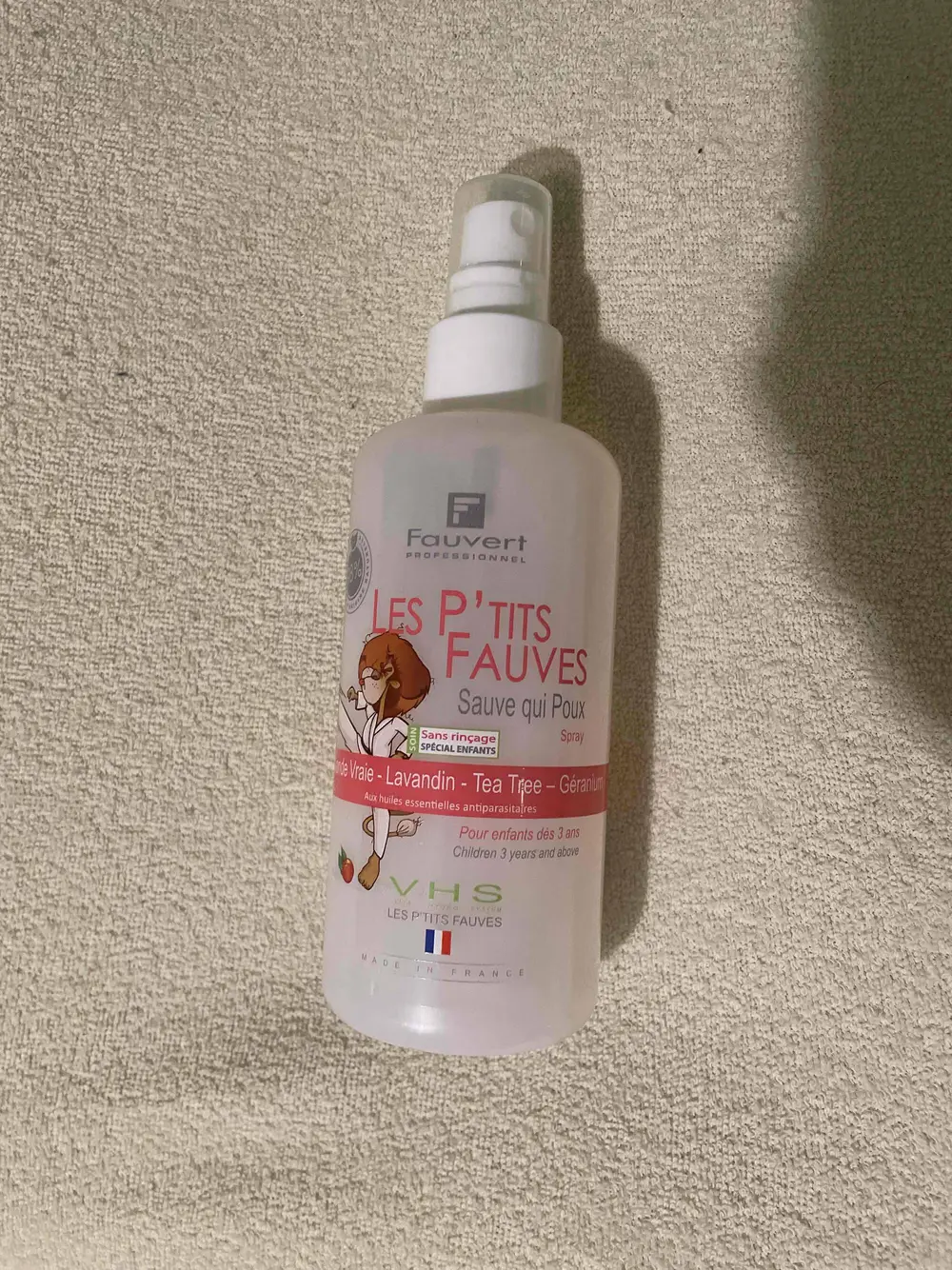 FAUVERT - Les p’tits fauves - Sauve qui poux spray sans rinçage