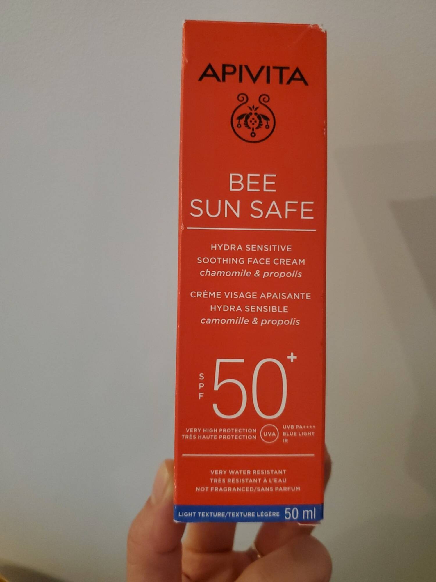 APIVITA - Bee sun safe - Crème visage apaisante spf50+