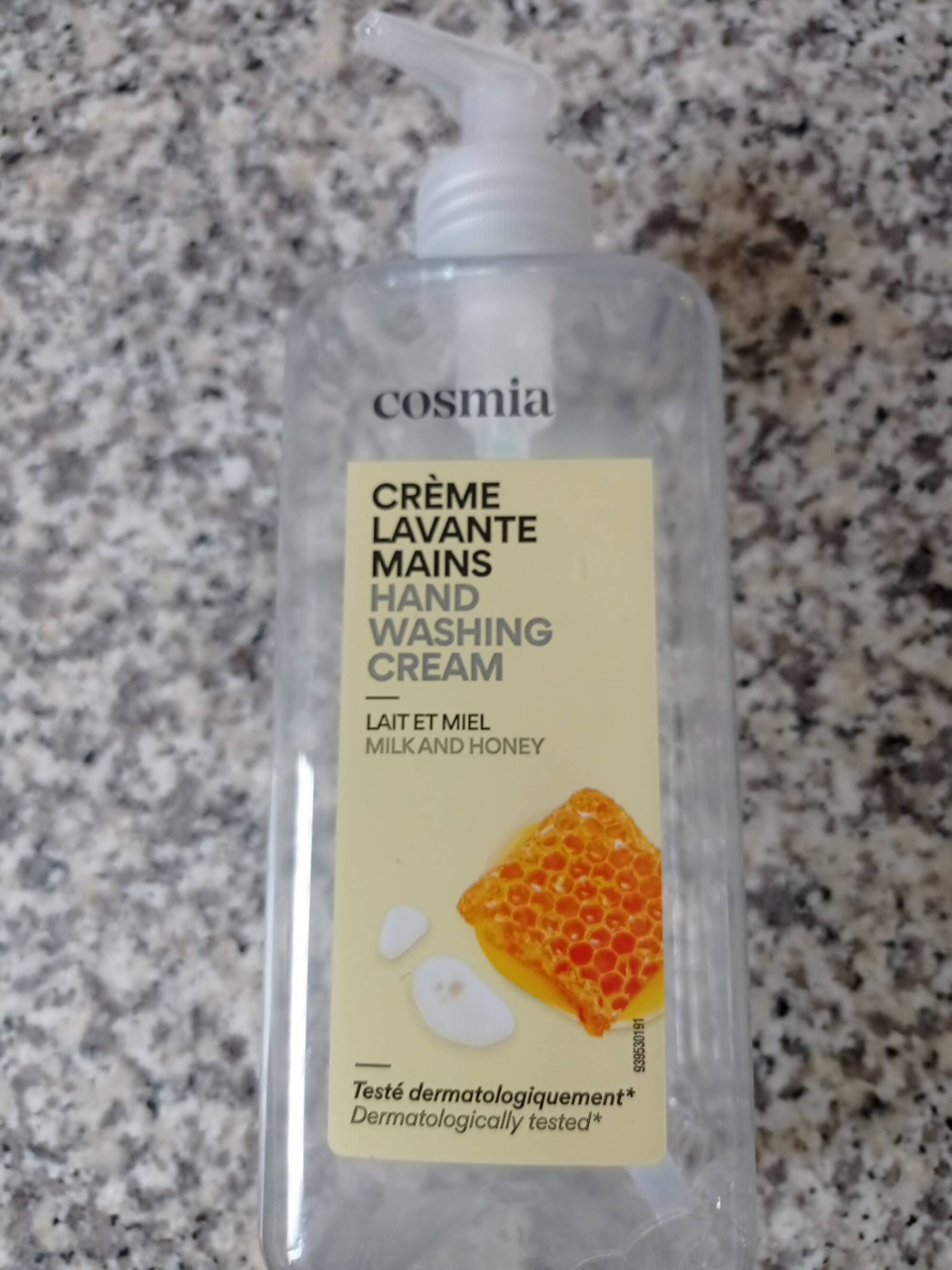 COSMIA - Crème lavante mains lait et miel