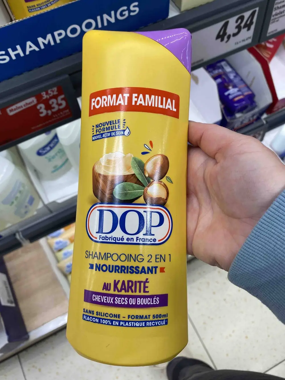 DOP - Nourrissant - Shampooing 2 en 1 au karité