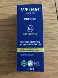 WELEDA - 5 in 1 Age protect - Sérum multiaction for men