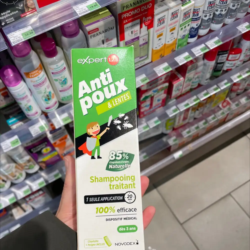EXPERT 1.2.3 - Anti poux & lentes - Shampooing traitant
