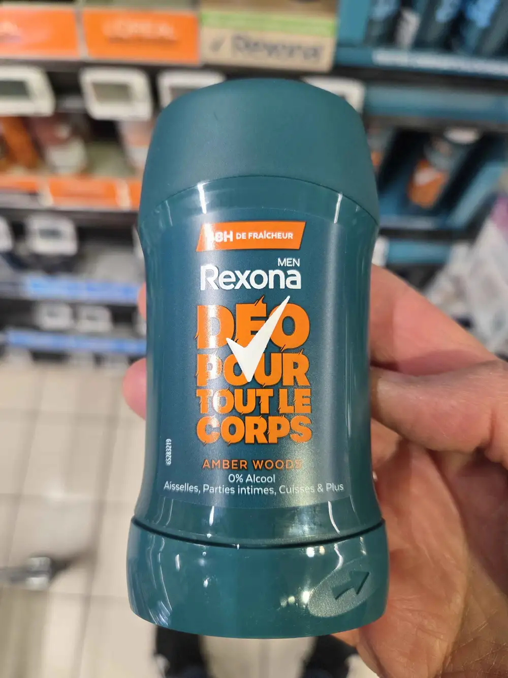 REXONA - Amber woods - Déo pour tout le corps