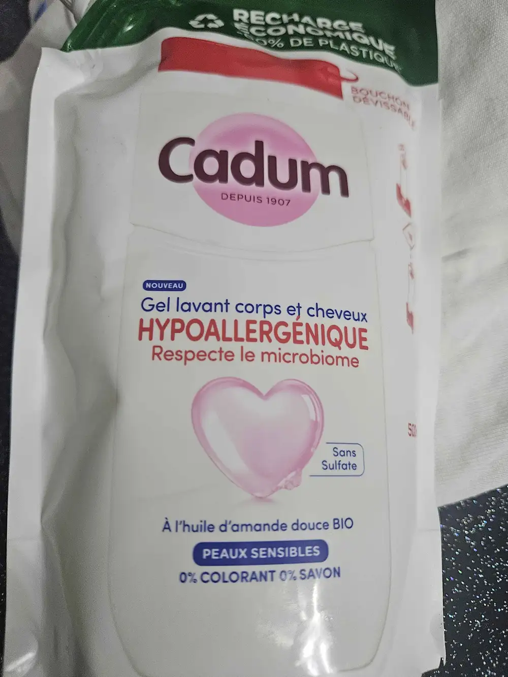 CADUM - Gel avant corps et cheveux hypoallergénique