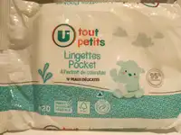 U TOUT PETITS - Peaux délicates - Lingettes pocket 