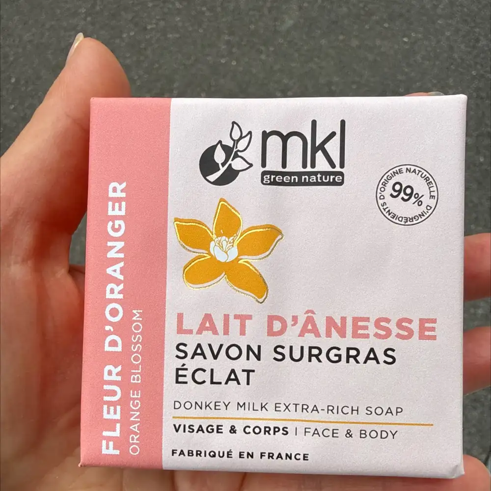 MKL GREEN NATURE - Lait d'ânesse - Savon surgras éclat visage & corps