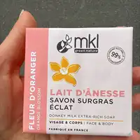 MKL GREEN NATURE - Lait d'ânesse - Savon surgras éclat visage & corps