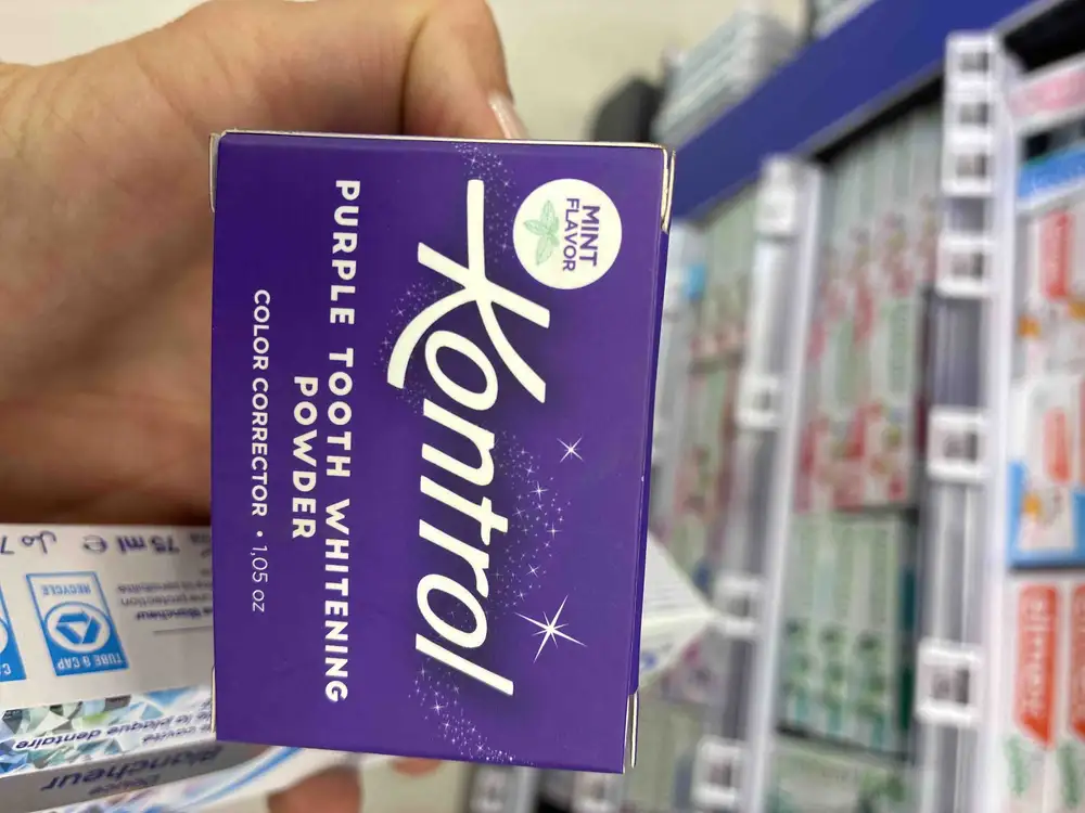 KONTROL - Purple tooth whitening powder mint flavor