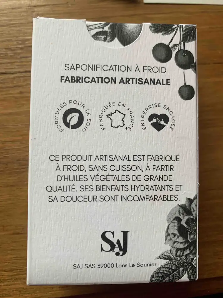SAJ - Savon surgras charlotte saponification à froid 
