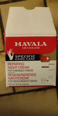 MAVALA - Repairing night cream for damaged hands