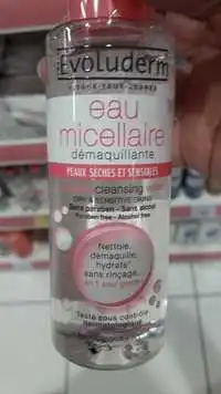 EVOLUDERM - Eau micellaire démaquillante peaux sèches et sensibles